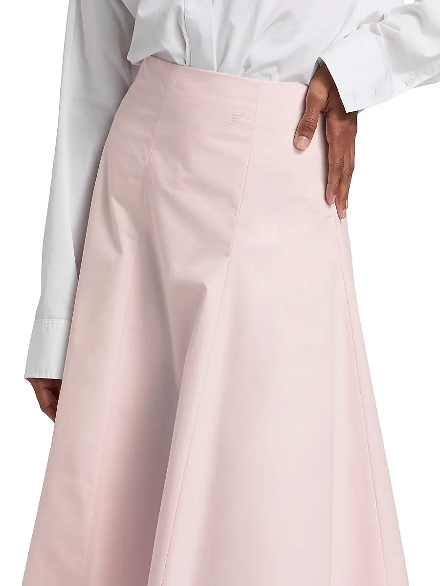 Jacquemus Women's Cotton A-Line Midi-Skirt | Thumbnail 6 Jacquemus Women's Cotton A-Line Midi-Skirt | Thumbnail 6