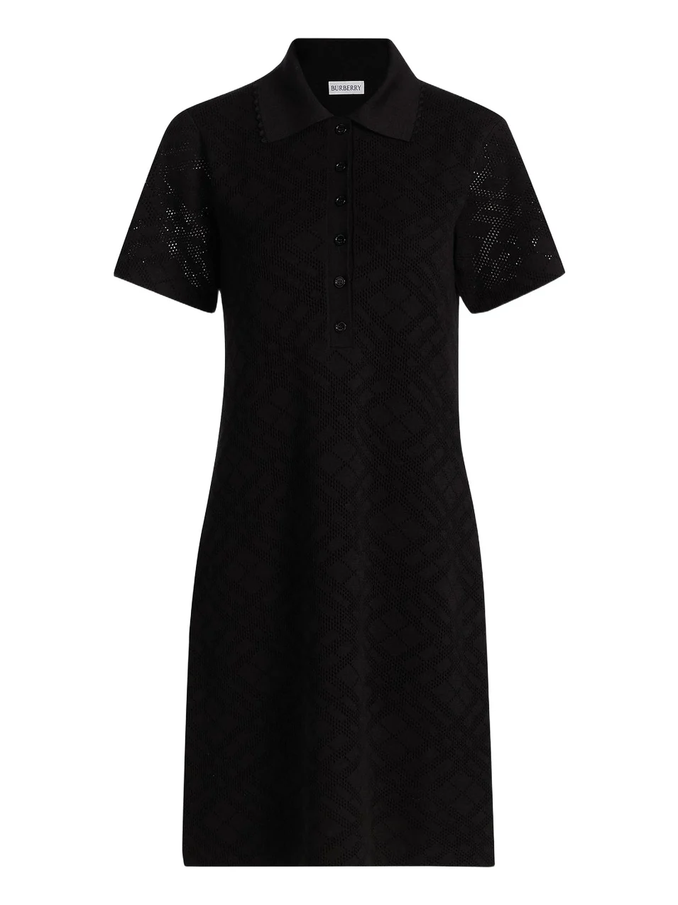 Women's Dina Check-Knit Wool-Silk Polo Shirtdress Women's Dina Check-Knit Wool-Silk Polo Shirtdress