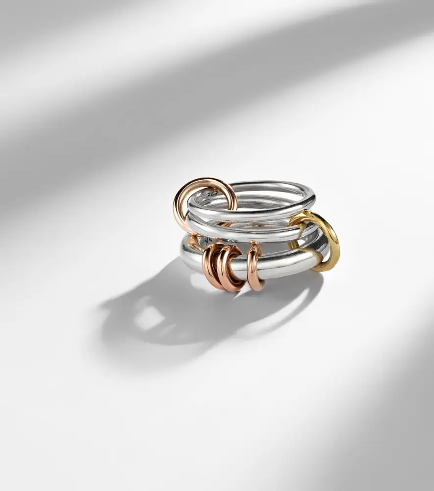 Spinelli Kilcollin Orion sterling silver and 18kt gold linked rings | Thumbnail 6 Spinelli Kilcollin Orion sterling silver and 18kt gold linked rings | Thumbnail 6