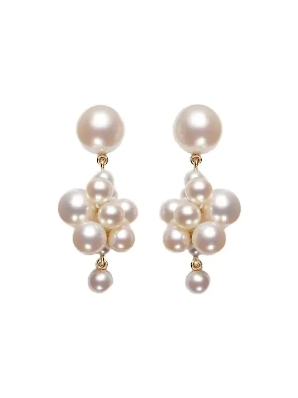 Botticelli 14kt gold earrings with pearls Botticelli 14kt gold earrings with pearls
