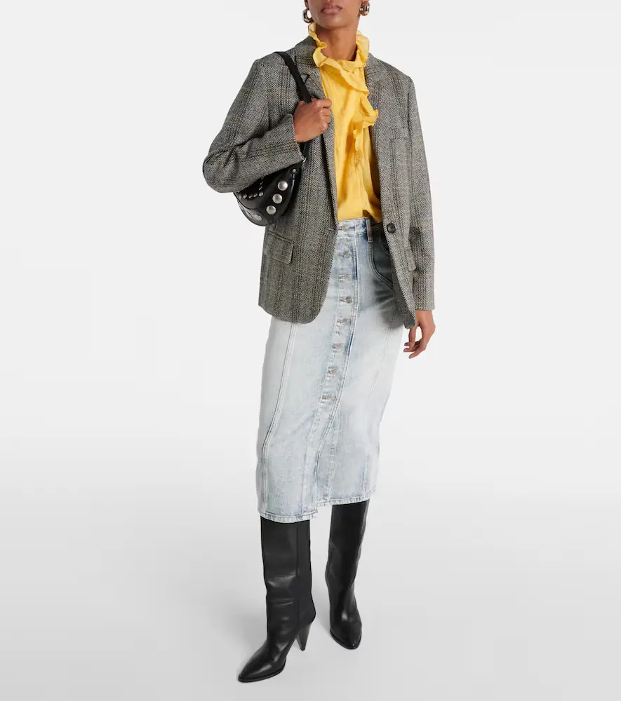 Marant Étoile Charly checked wool blazer | Thumbnail 2