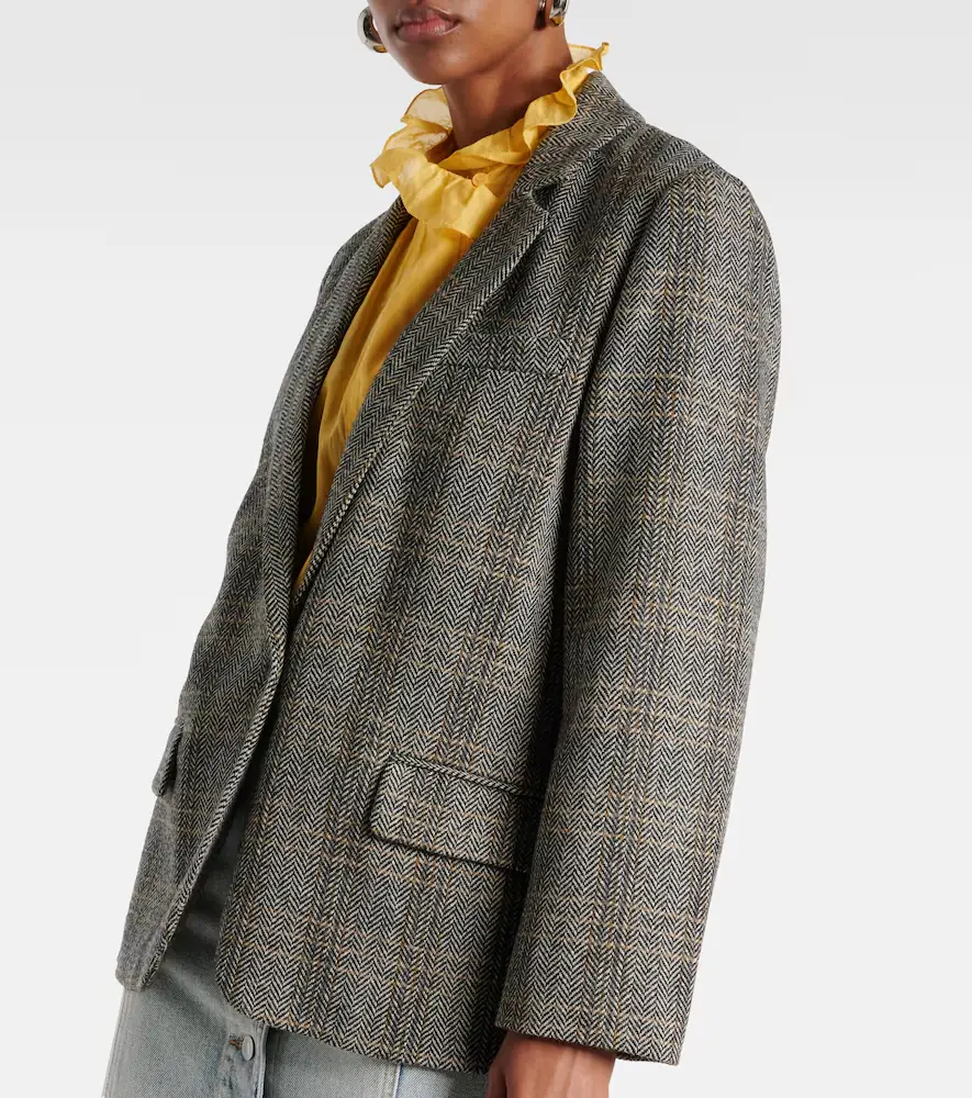 Marant Étoile Charly checked wool blazer | Thumbnail 3