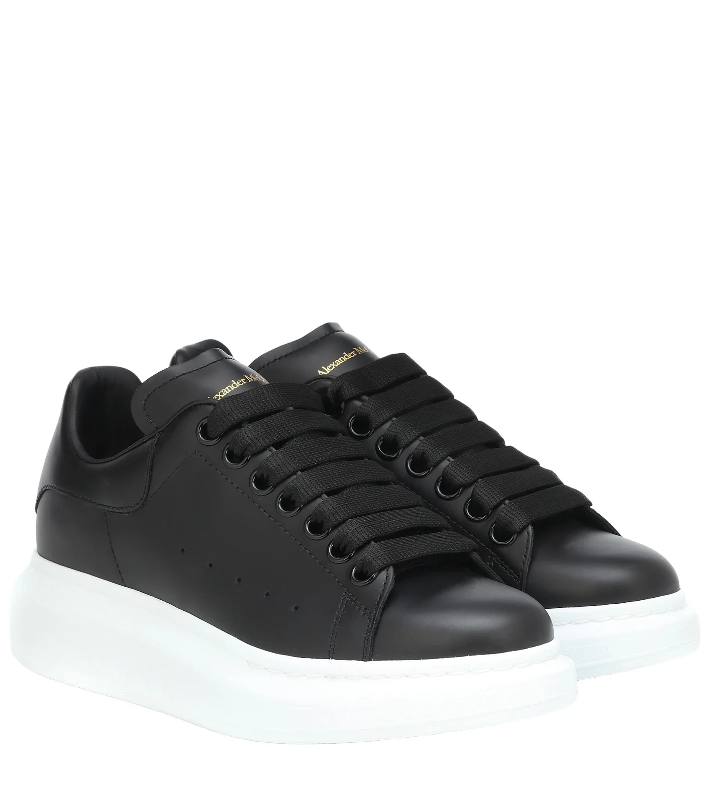 Oversized leather sneakers