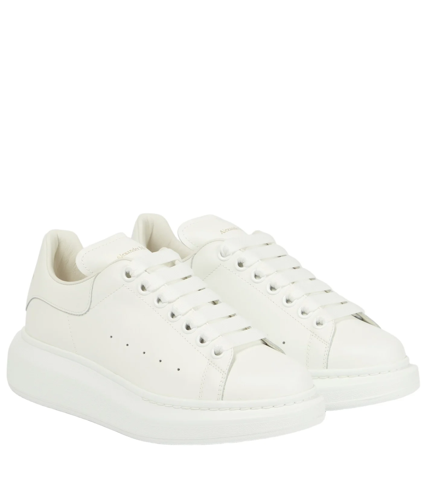 Oversized leather sneakers