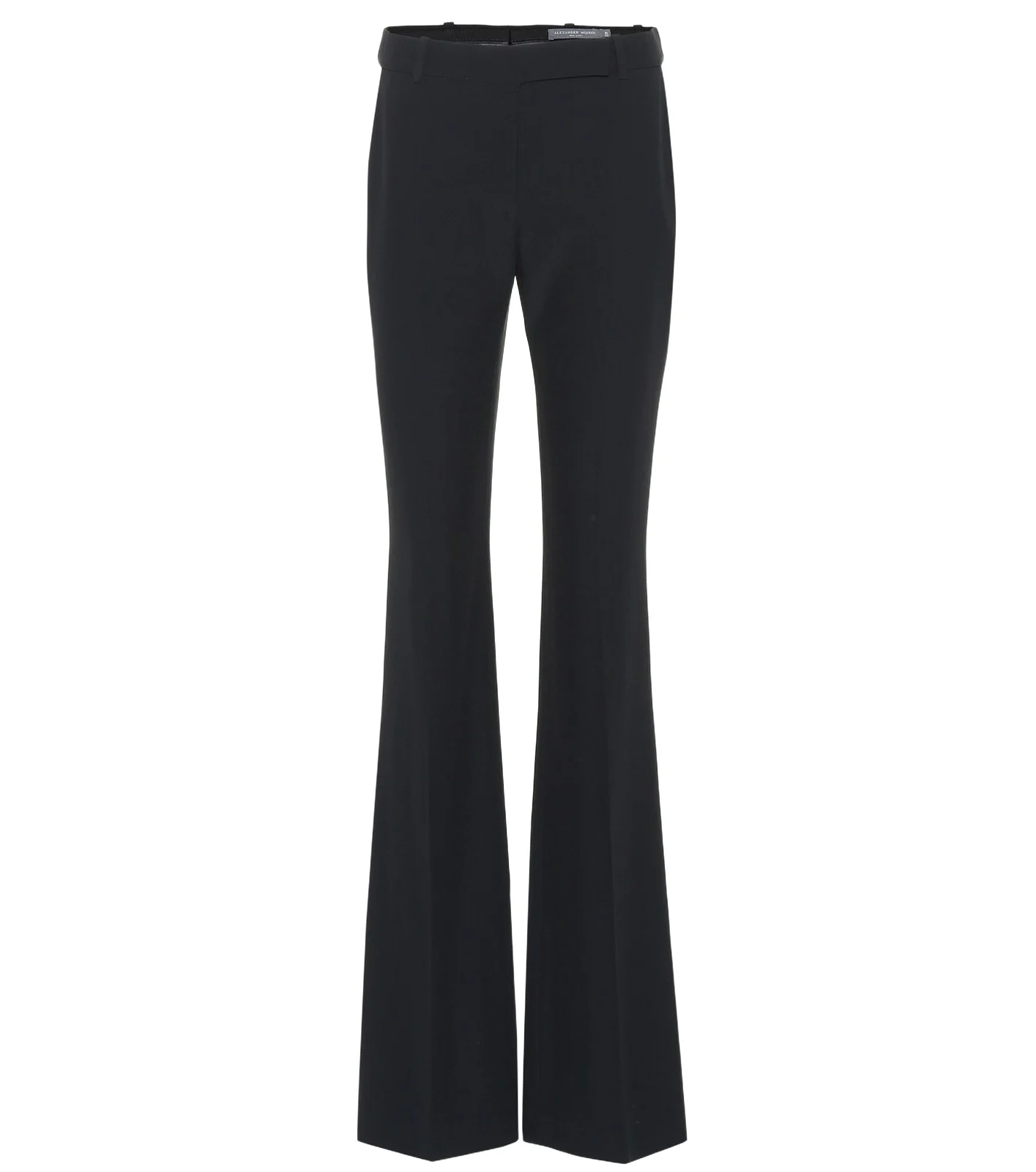 Mid-rise flared pants