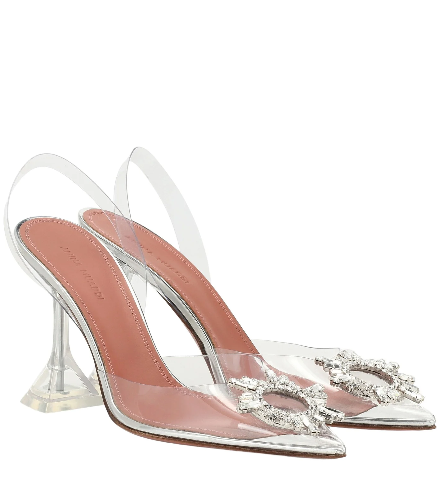 Amina Muaddi Begum embellished PVC pumps