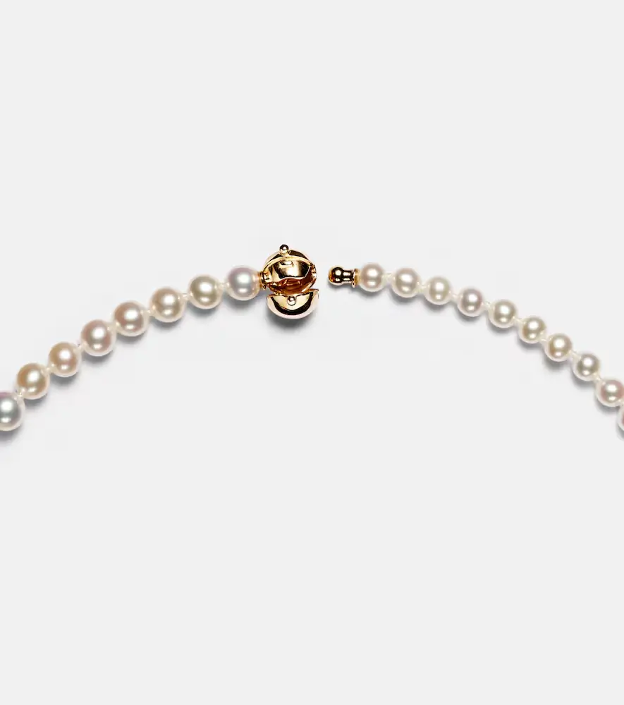 Sophie Bille Brahe Petite Peggy 14kt gold and pearl necklace | Thumbnail 3 Sophie Bille Brahe Petite Peggy 14kt gold and pearl necklace | Thumbnail 3