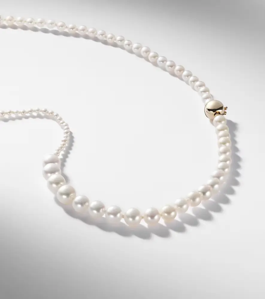 Sophie Bille Brahe Petite Peggy 14kt gold and pearl necklace | Thumbnail 4 Sophie Bille Brahe Petite Peggy 14kt gold and pearl necklace | Thumbnail 4