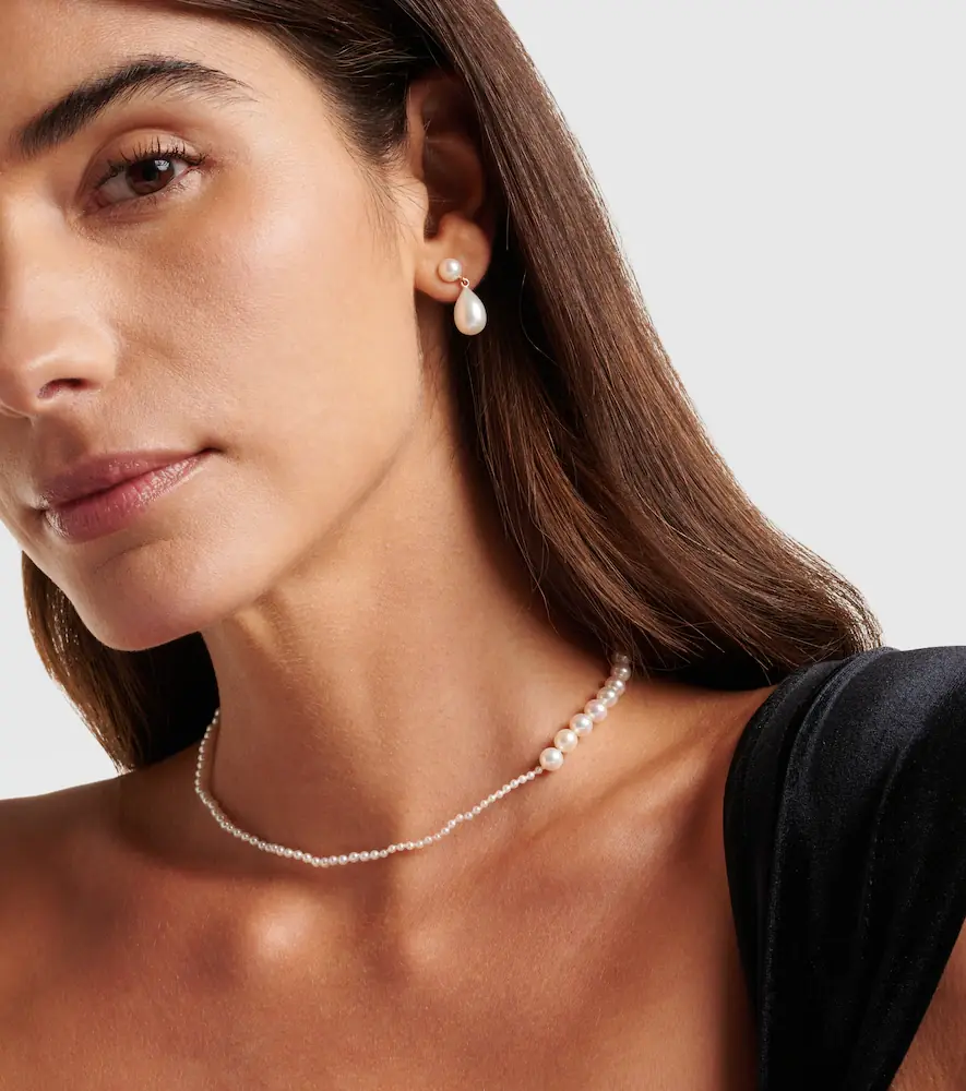 Sophie Bille Brahe Petite Peggy 14kt gold and pearl necklace | Thumbnail 5 Sophie Bille Brahe Petite Peggy 14kt gold and pearl necklace | Thumbnail 5