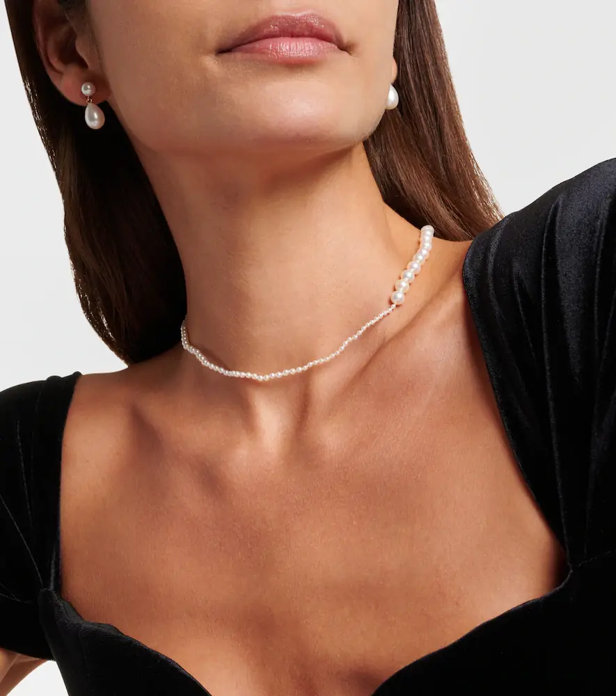 Sophie Bille Brahe Petite Peggy 14kt gold and pearl necklace | Thumbnail 6 Sophie Bille Brahe Petite Peggy 14kt gold and pearl necklace | Thumbnail 6