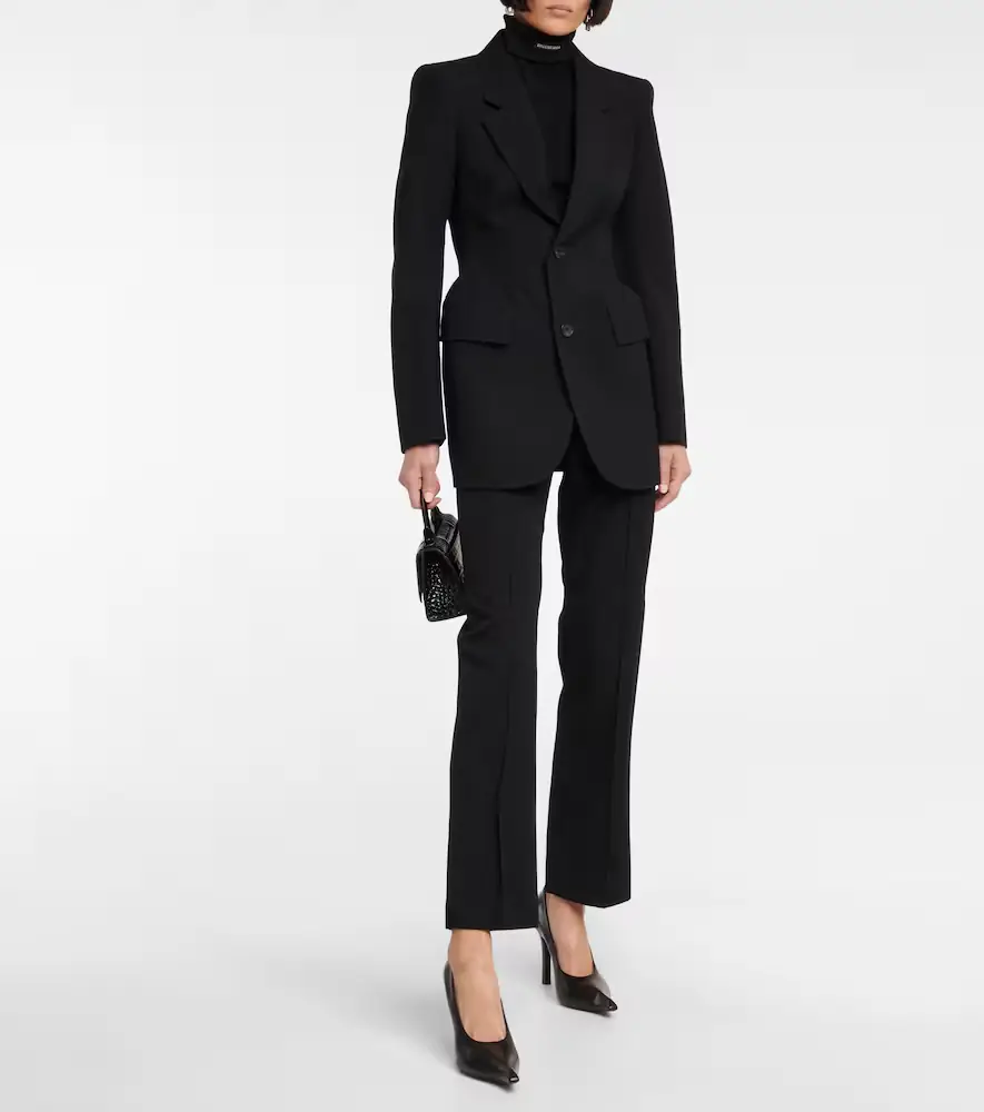 Balenciaga Hourglass virgin wool blazer | Thumbnail 3 Balenciaga Hourglass virgin wool blazer | Thumbnail 3