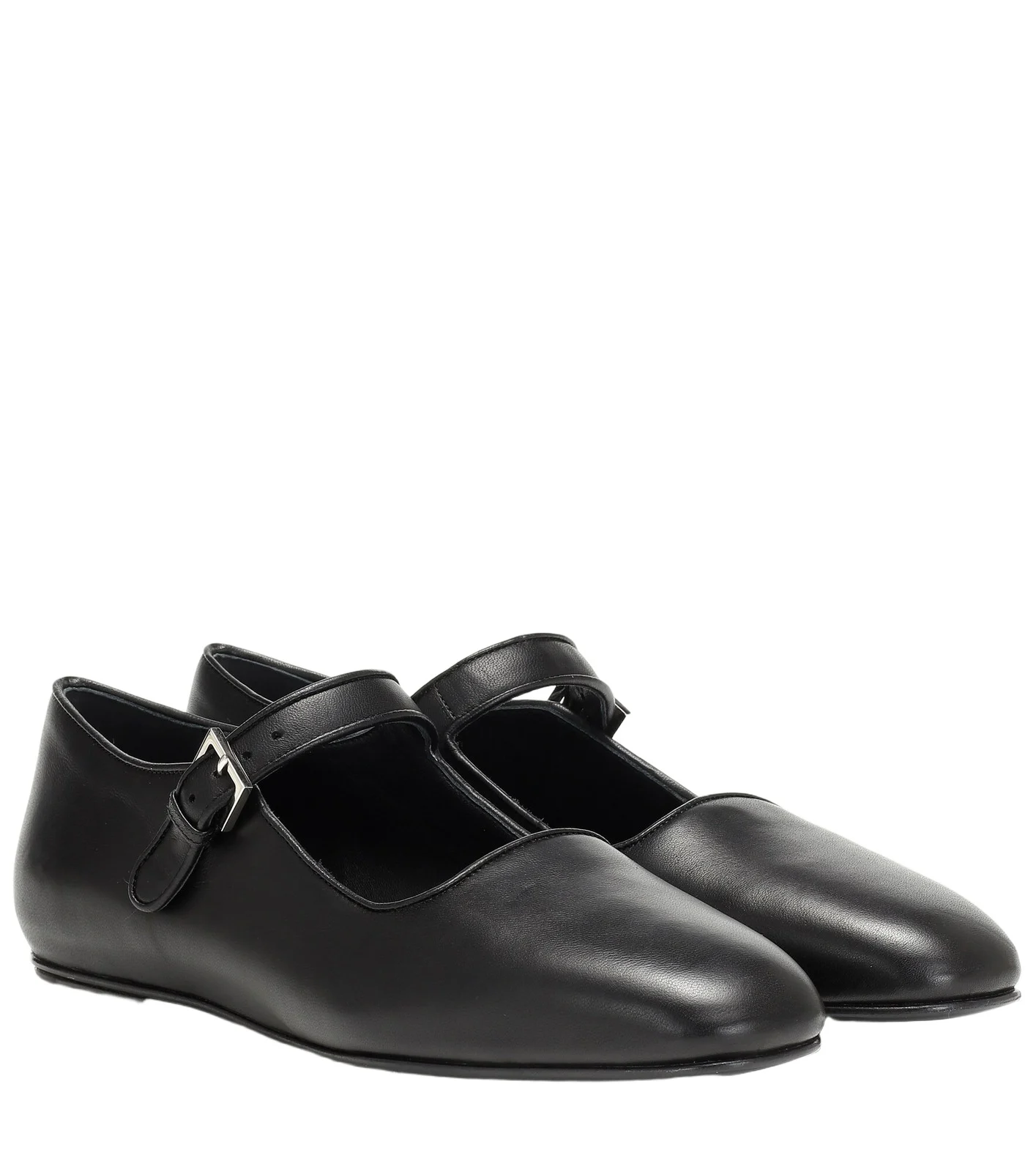 The Row Ava leather ballet flats