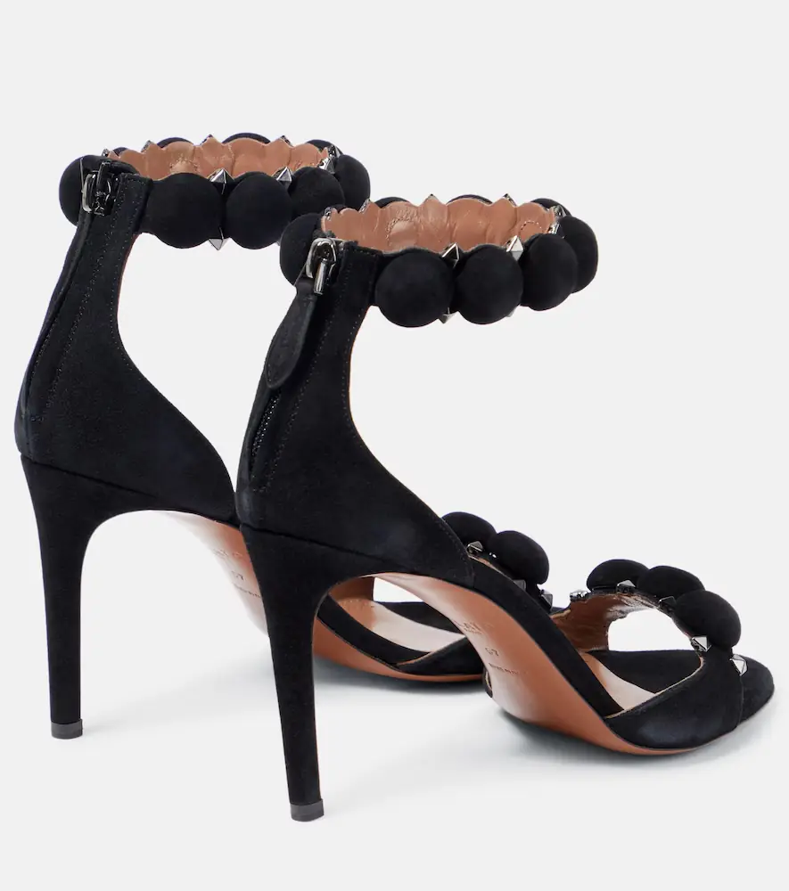 Alaïa Alaïa La Bombe 90 suede sandals | Thumbnail 3 Alaïa Alaïa La Bombe 90 suede sandals | Thumbnail 3