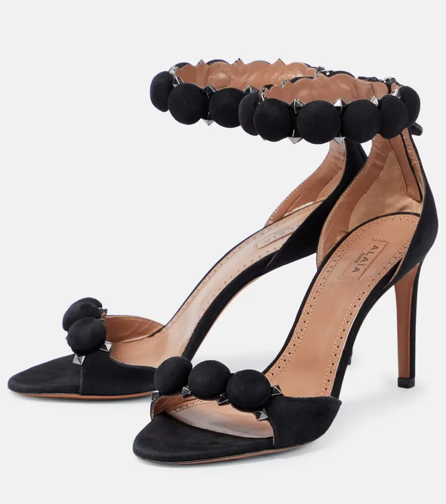 Alaïa Alaïa La Bombe 90 suede sandals | Thumbnail 5 Alaïa Alaïa La Bombe 90 suede sandals | Thumbnail 5