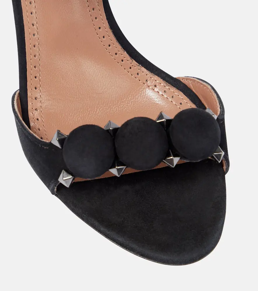 Alaïa Alaïa La Bombe 90 suede sandals | Thumbnail 6 Alaïa Alaïa La Bombe 90 suede sandals | Thumbnail 6