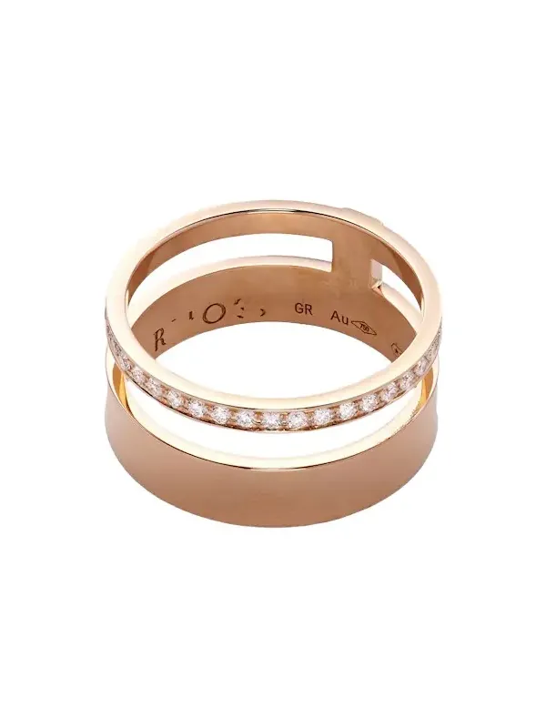 Berbere Module 18kt rose-gold and diamond ring