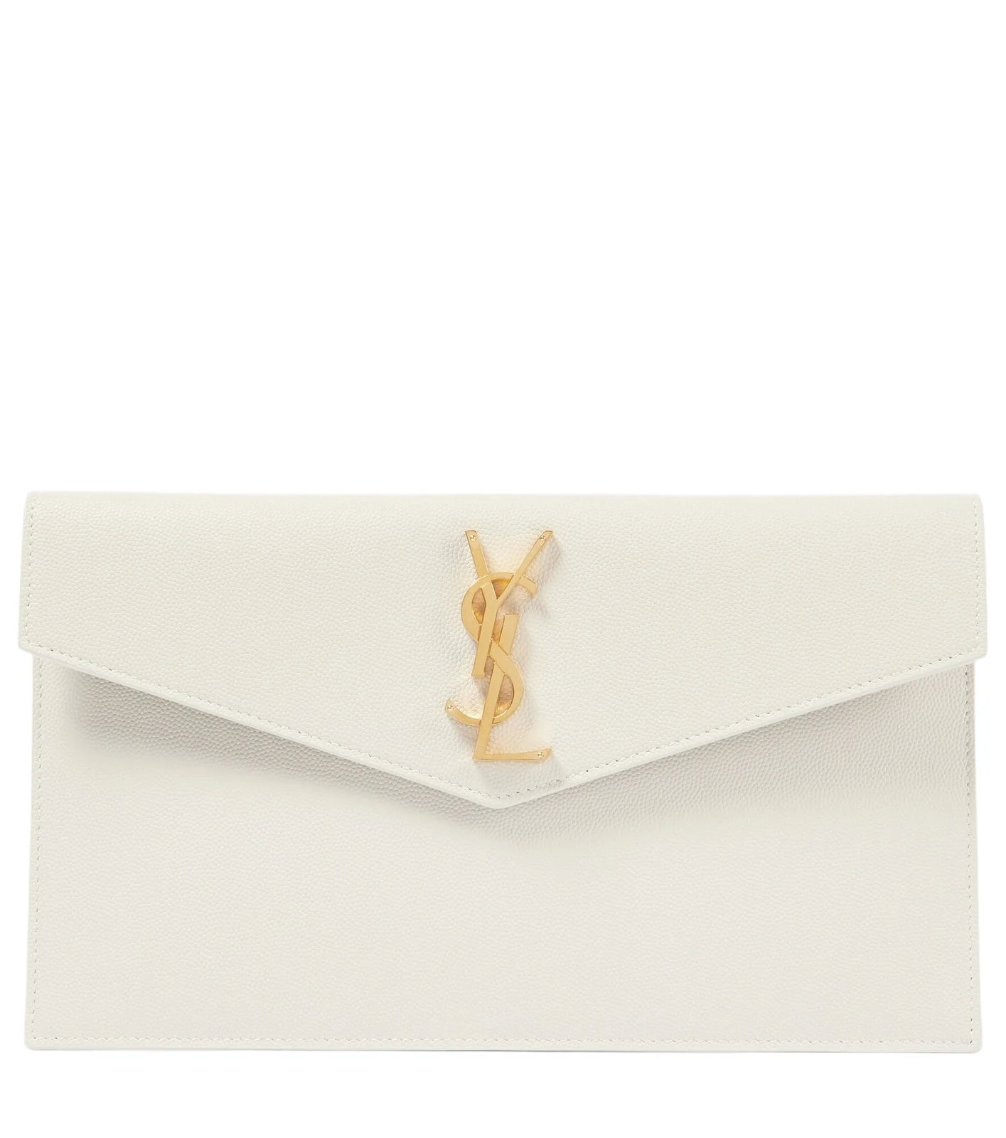 Uptown leather clutch