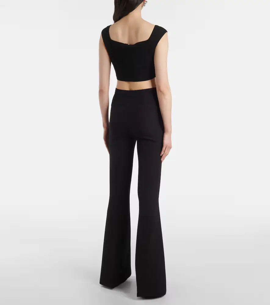 Safiyaa Halluana high-rise flared pants | Thumbnail 2