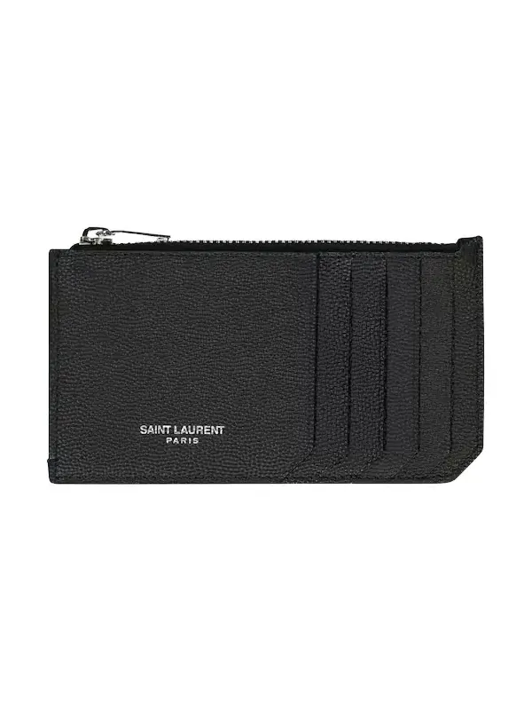 Saint Laurent Leather ID card case
