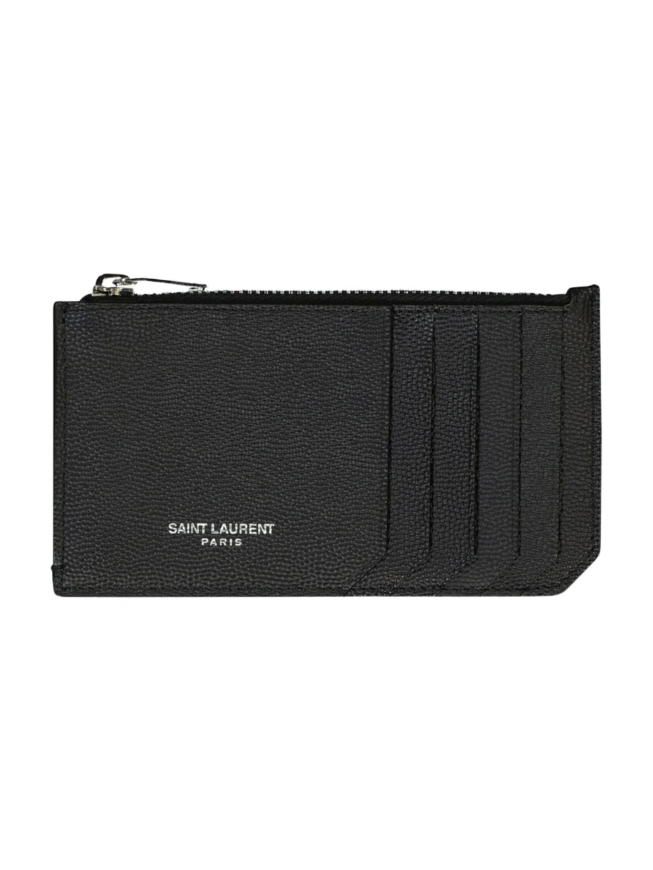 Saint Laurent Leather ID card case