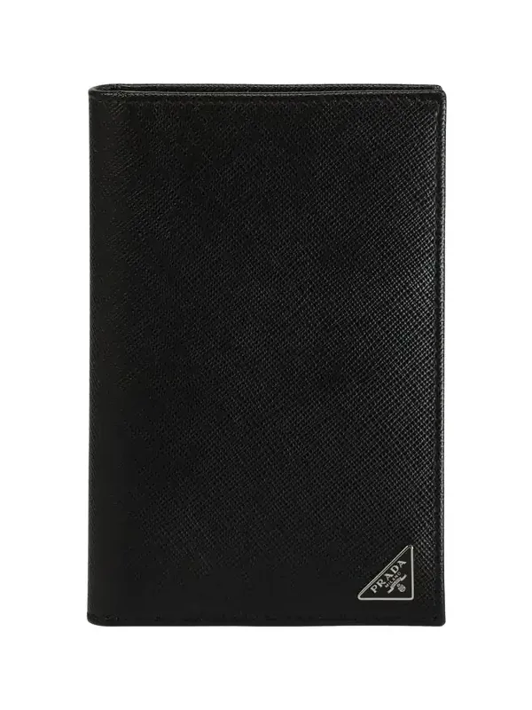 Billfold leather wallet with logo