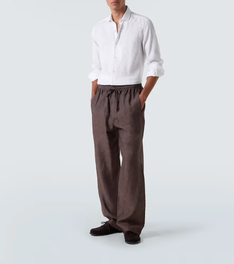 Frescobol Carioca Antonio long-sleeved linen shirt | Thumbnail 2 Frescobol Carioca Antonio long-sleeved linen shirt | Thumbnail 2