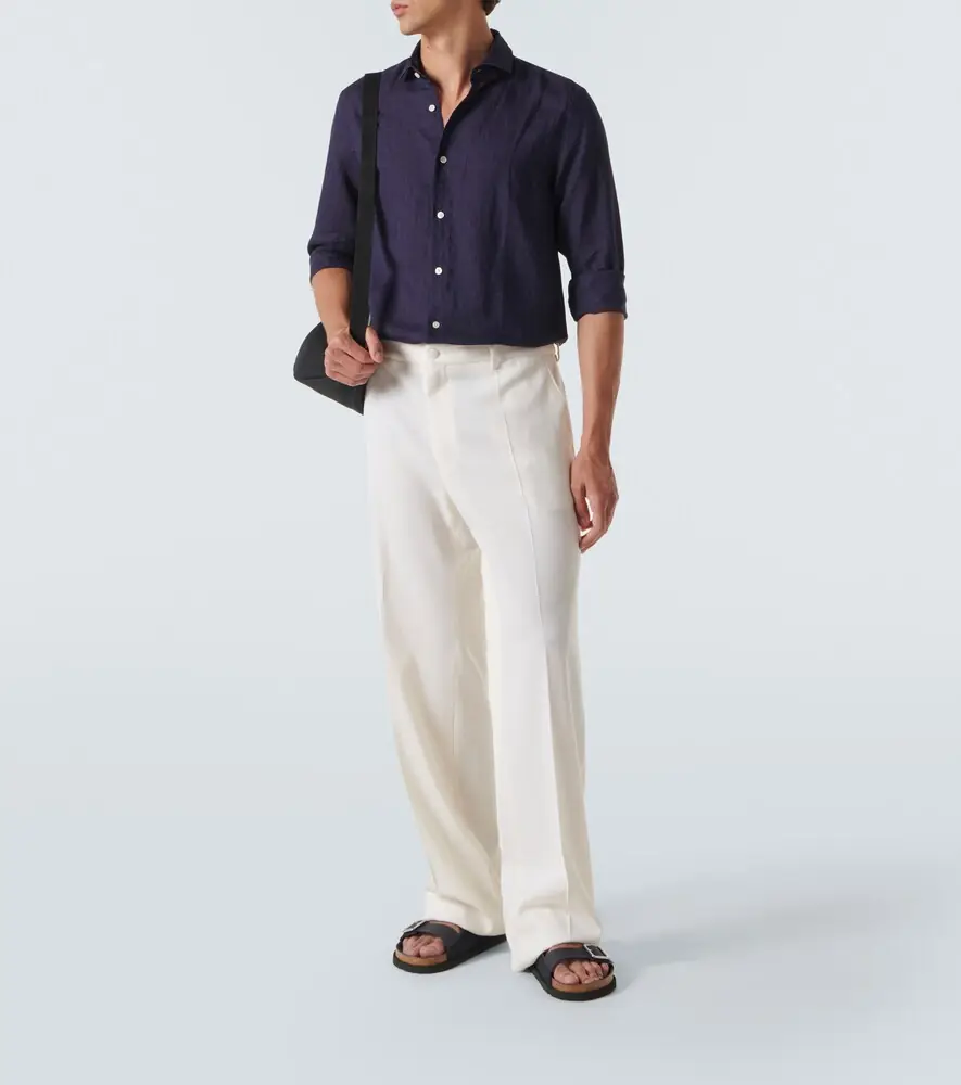 Frescobol Carioca Long-sleeved linen shirt | Thumbnail 4 Frescobol Carioca Long-sleeved linen shirt | Thumbnail 4