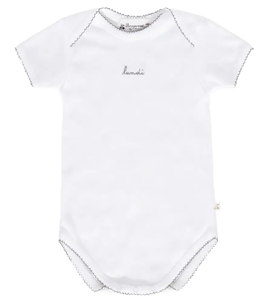 Bonpoint Baby set of 7 cotton onesies | Thumbnail 4 Bonpoint Baby set of 7 cotton onesies | Thumbnail 4