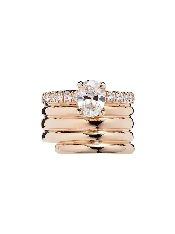 Blast 18kt rose-gold ear cuff with diamonds Blast 18kt rose-gold ear cuff with diamonds