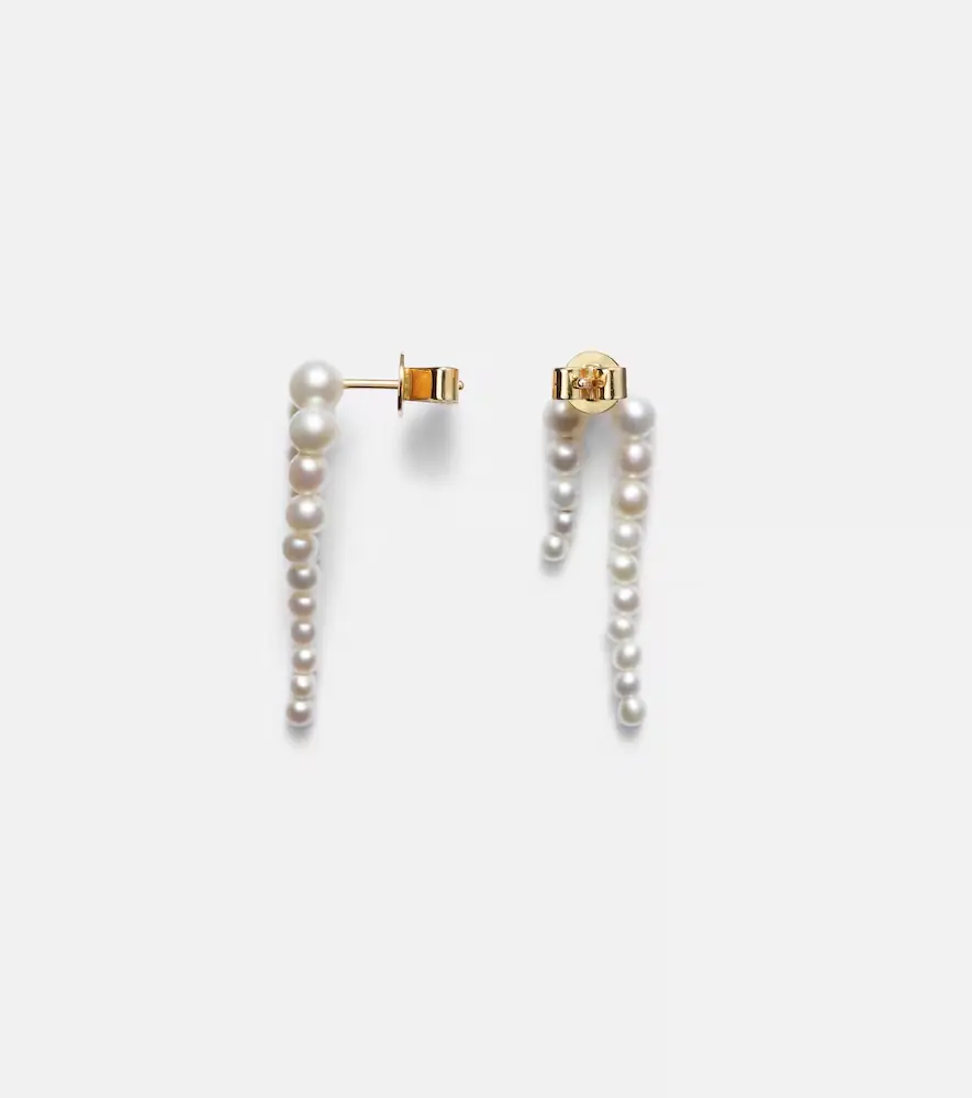Sophie Bille Brahe Petite Perle Nuit 14Kt gold and pearl earrings | Thumbnail 2 Sophie Bille Brahe Petite Perle Nuit 14Kt gold and pearl earrings | Thumbnail 2