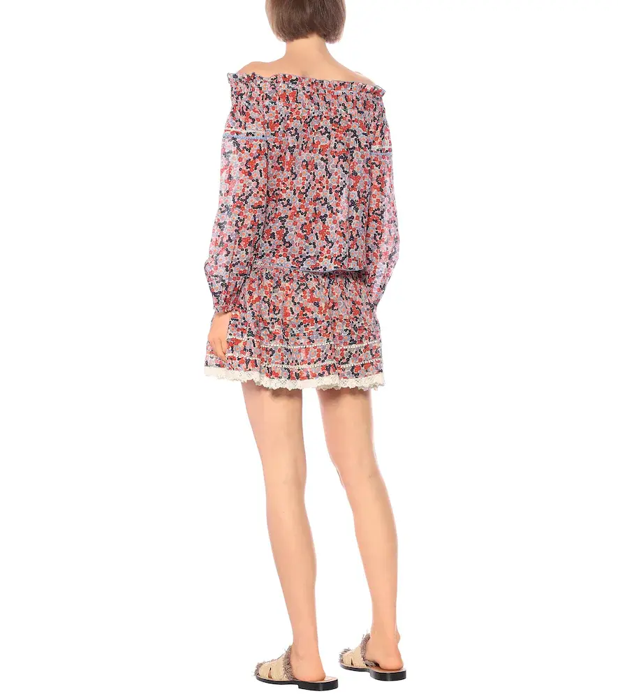 Poupette St Barth Clara floral cotton blouse | Thumbnail 2 Poupette St Barth Clara floral cotton blouse | Thumbnail 2
