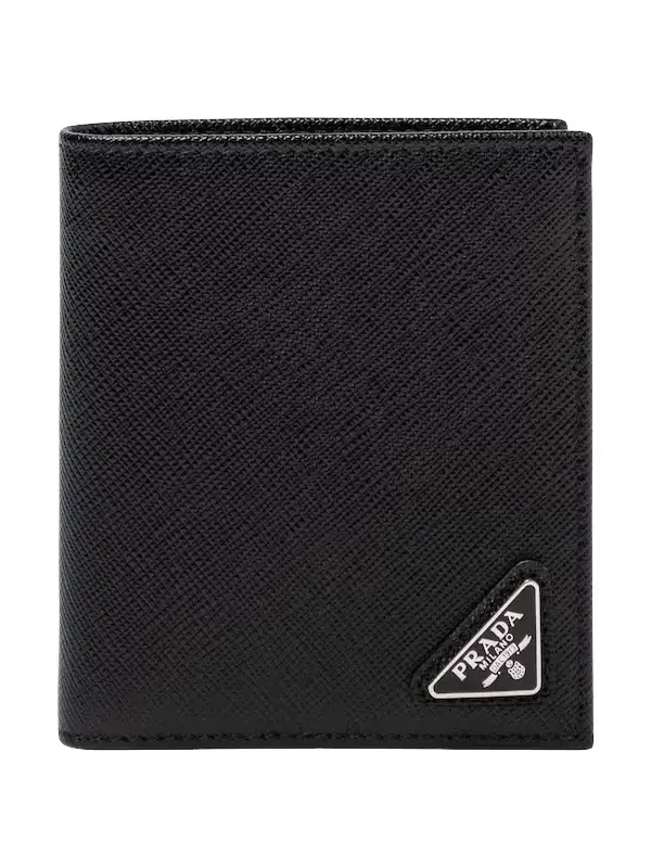 Saffiano leather billfold wallet