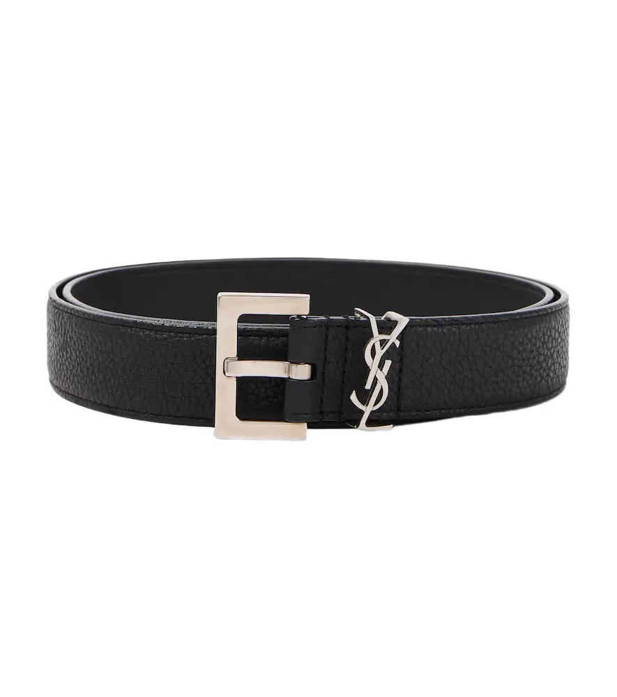 Saint Laurent Slim grained leather belt | Image 1 Saint Laurent Slim grained leather belt | Image 1