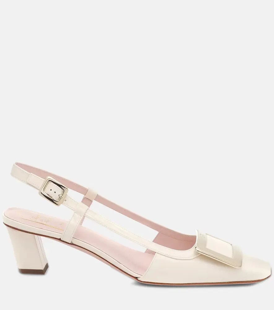Roger Vivier Belle Vivier 45 patent leather slingback pumps | Thumbnail 5