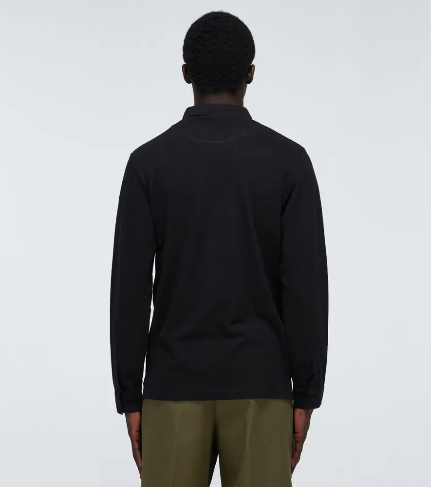 Sunspel Riviera long-sleeved polo shirt | Thumbnail 5