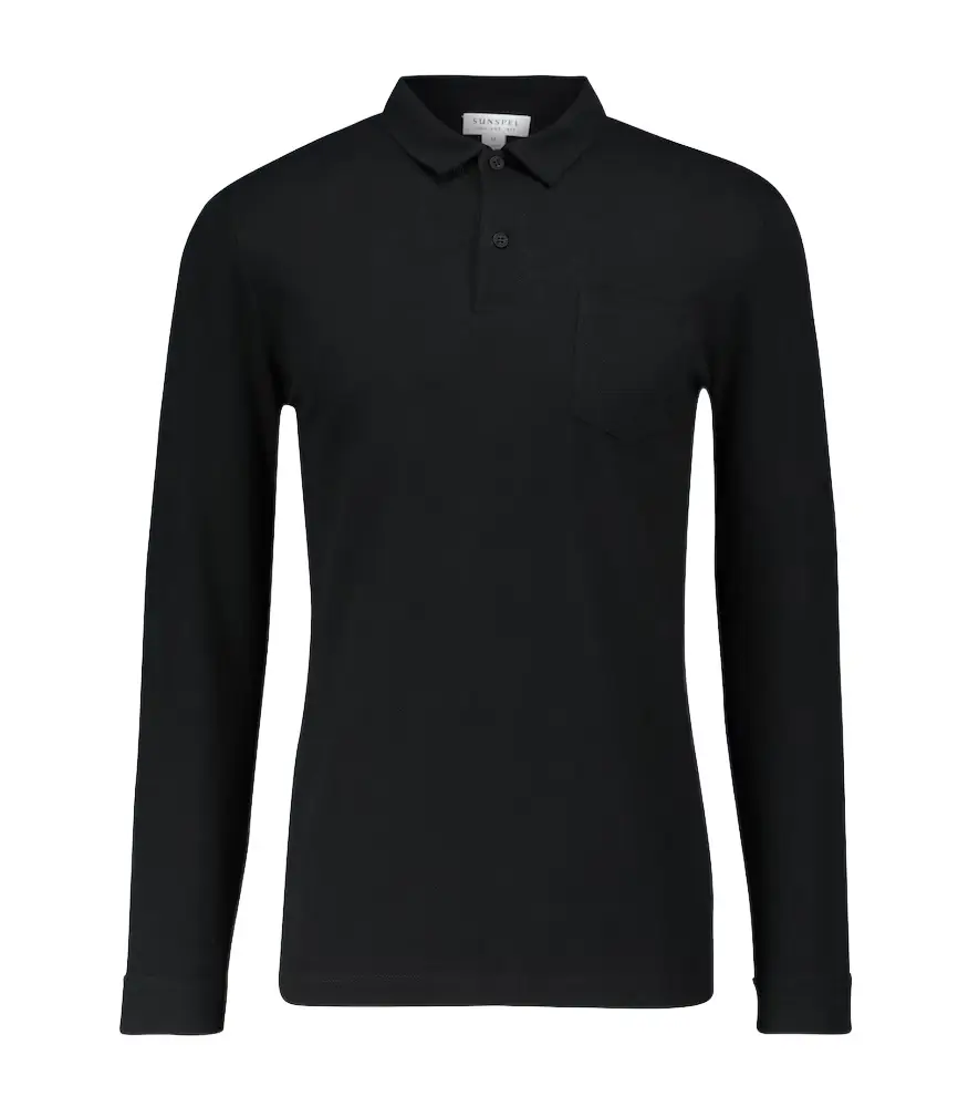 Sunspel Riviera long-sleeved polo shirt
