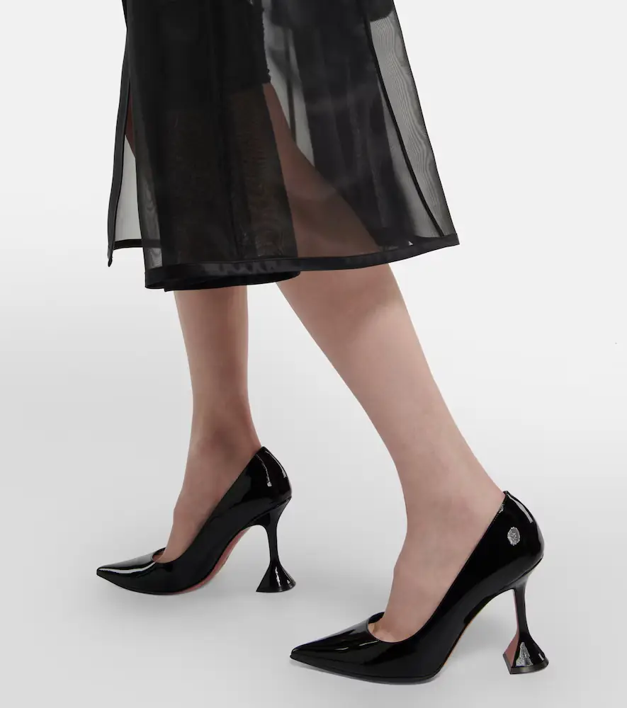 Amina Muaddi Ami patent leather pumps | Thumbnail 5