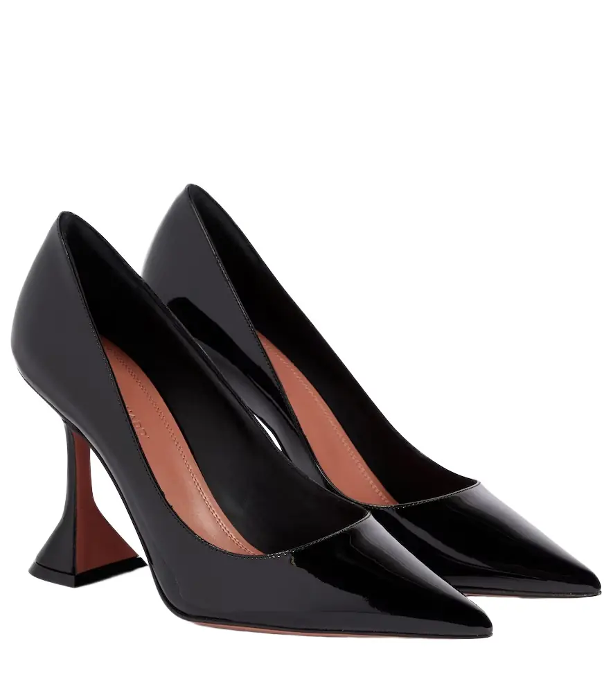 Amina Muaddi Ami patent leather pumps | Image 1 Amina Muaddi Ami patent leather pumps | Image 1