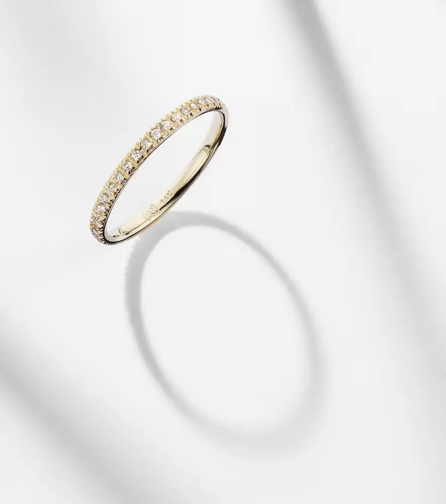 Sydney Evan 14kt yellow gold eternity ring with diamonds | Thumbnail 2 Sydney Evan 14kt yellow gold eternity ring with diamonds | Thumbnail 2