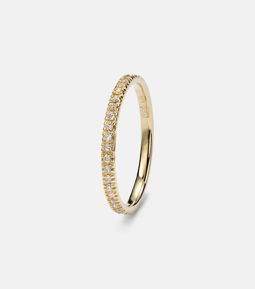 Sydney Evan 14kt yellow gold eternity ring with diamonds | Thumbnail 3 Sydney Evan 14kt yellow gold eternity ring with diamonds | Thumbnail 3