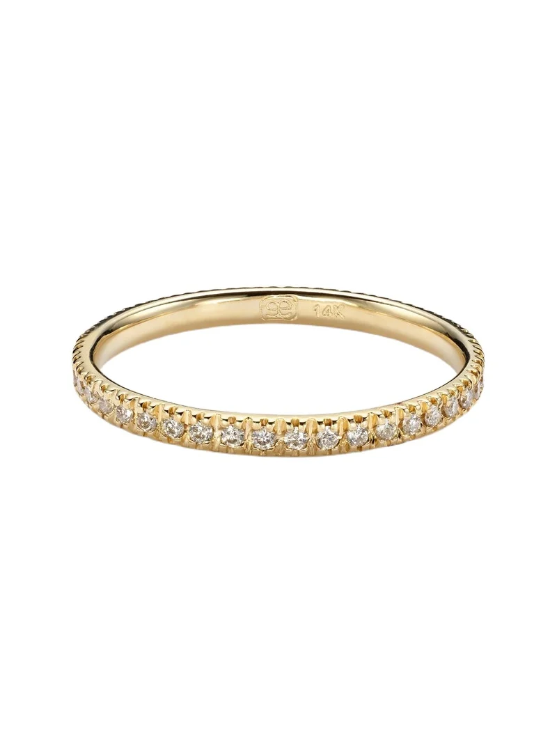 14kt yellow gold eternity ring with diamonds 14kt yellow gold eternity ring with diamonds