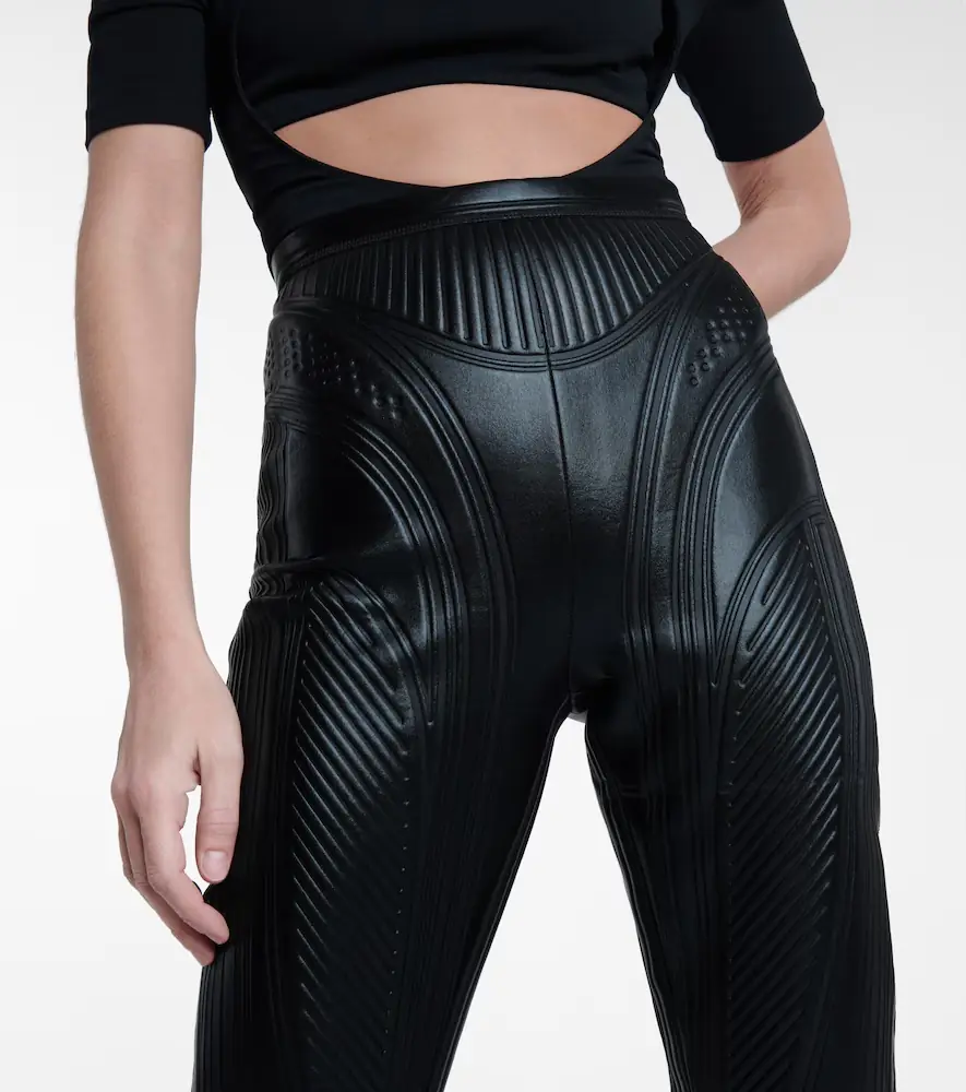Mugler Embossed scuba leggings | Thumbnail 4 Mugler Embossed scuba leggings | Thumbnail 4