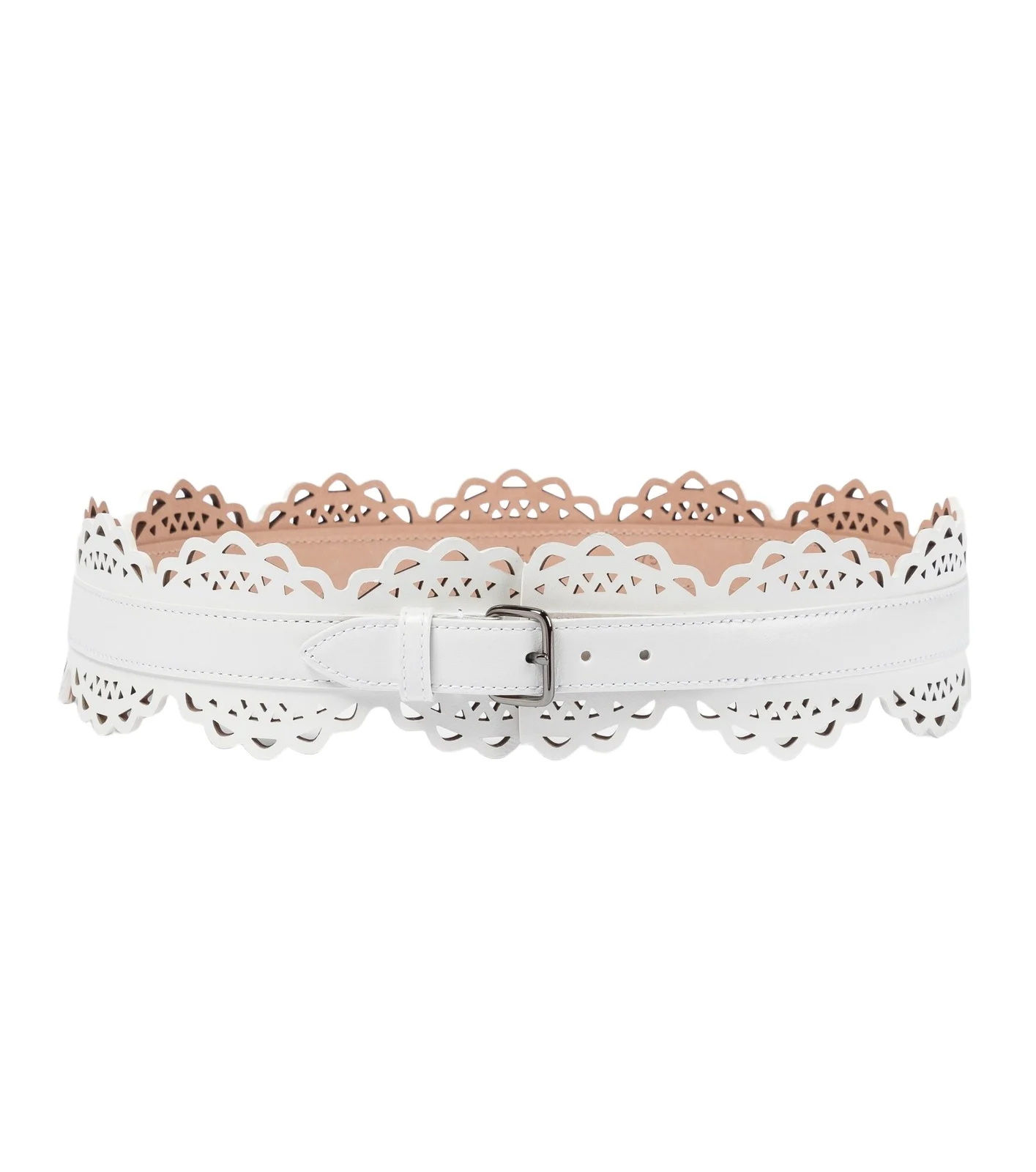 ALAÏA Laser-cut leather belt