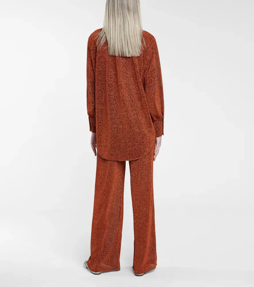 Oséree Oséree Lumière high-rise wide-leg pants | Thumbnail 2