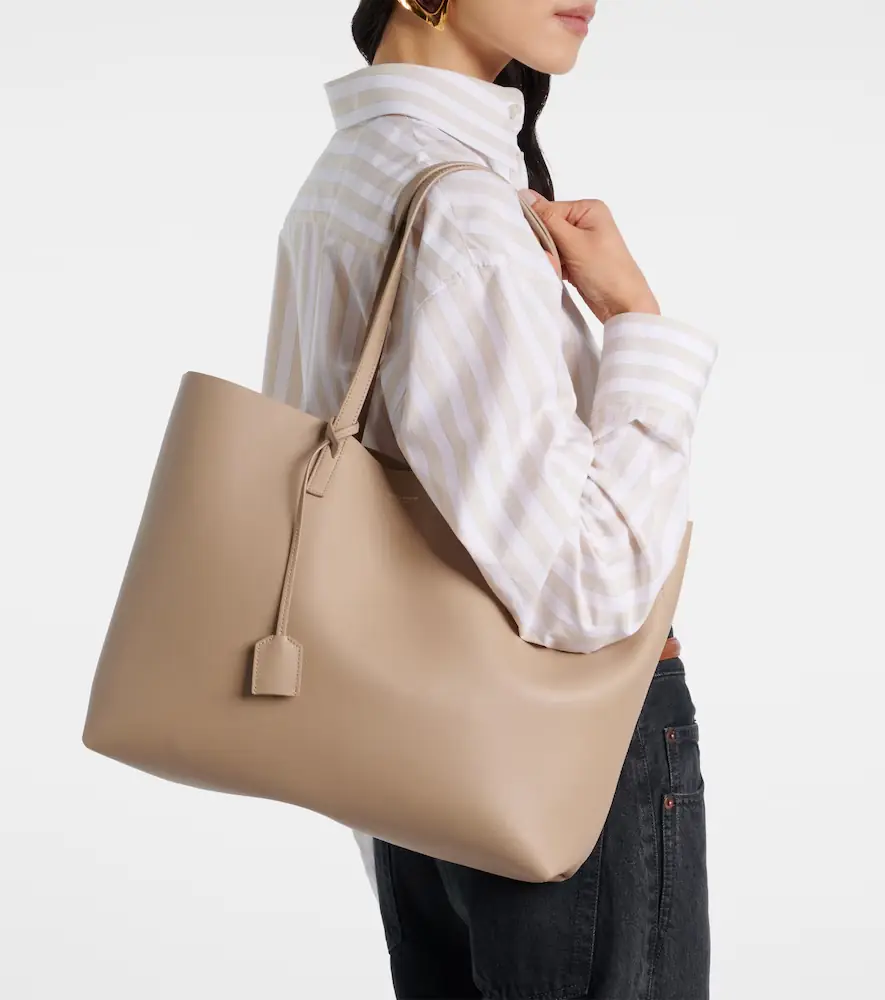 Saint Laurent Shopping E/W leather tote | Thumbnail 6