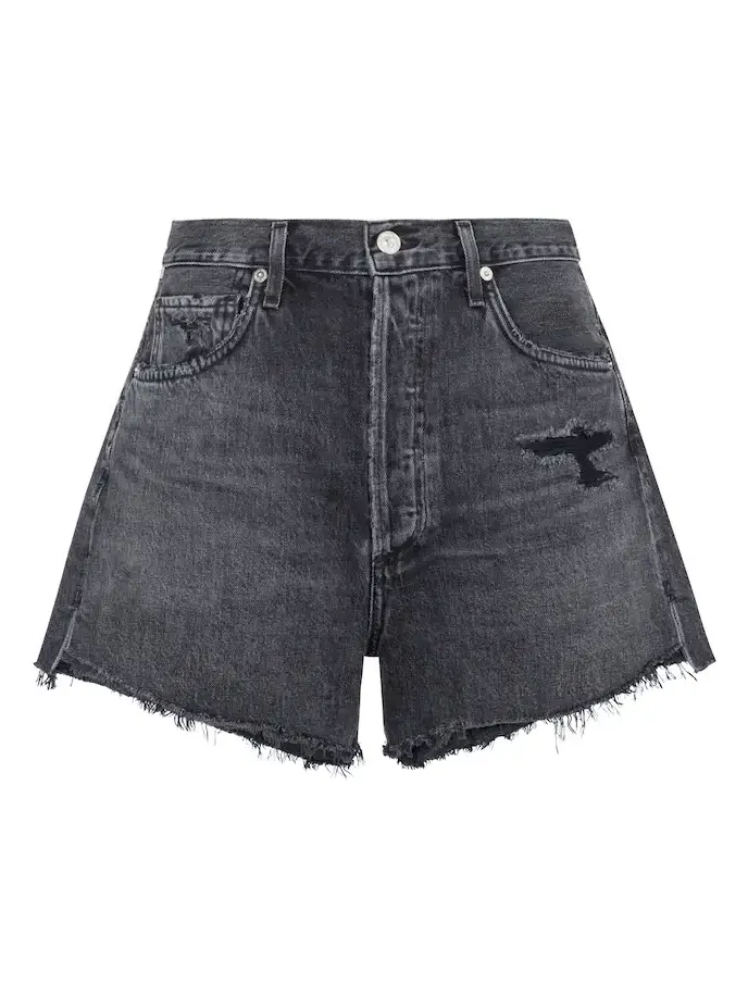 Marlow high-rise denim shorts Marlow high-rise denim shorts