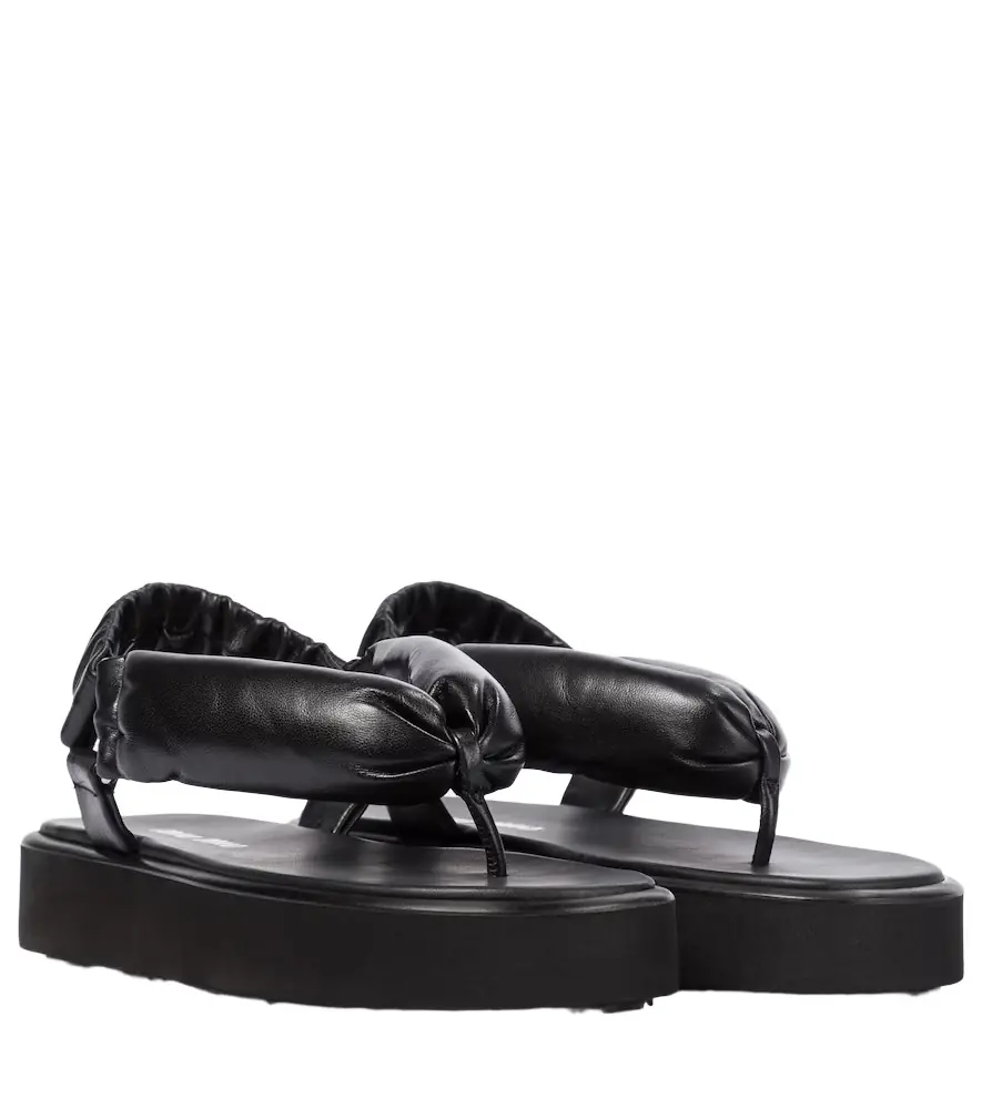 Miu Miu Leather thong sandals | Image 1 Miu Miu Leather thong sandals | Image 1