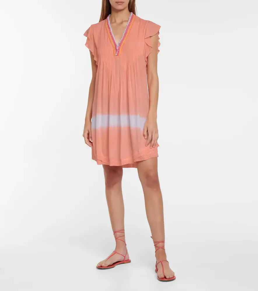 Poupette St Barth Sasha fringed and tie-dye minidress | Thumbnail 5