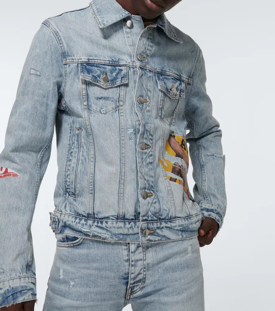 AMIRI Playboy denim trucker jacket | Thumbnail 4 AMIRI Playboy denim trucker jacket | Thumbnail 4