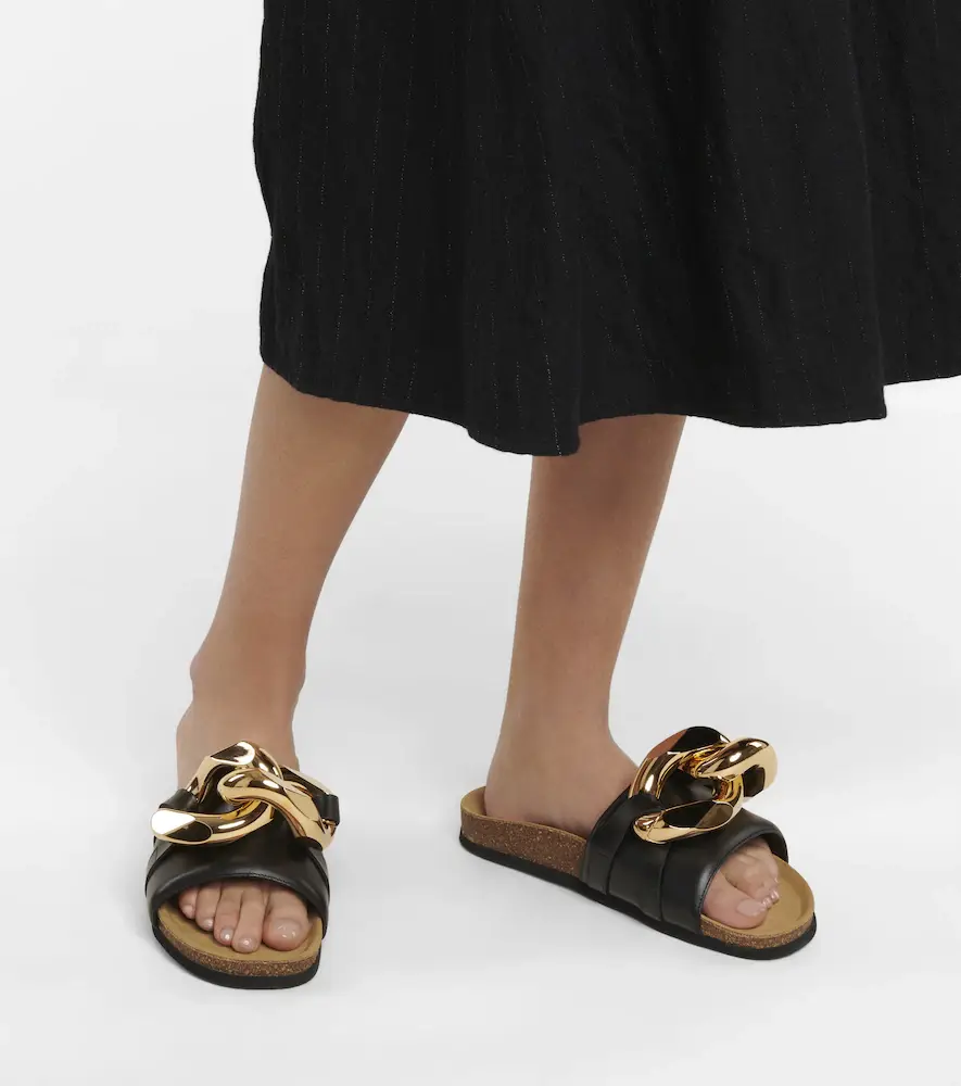 JW Anderson Embellished leather slides | Thumbnail 2 JW Anderson Embellished leather slides | Thumbnail 2